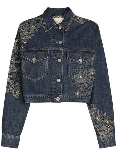 Veste En Denim Brodé Isleya - ISABEL MARANT - Modalova