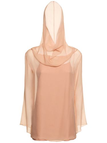 Chemise En Mousseline De Soie Drapée - ALBERTA FERRETTI - Modalova