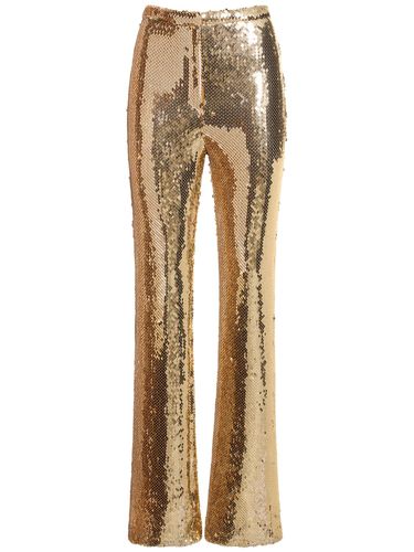 Pantalon Droit En Sequins - RABANNE - Modalova