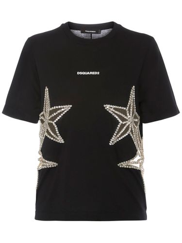 T-shirt En Jersey Embelli - DSQUARED2 - Modalova