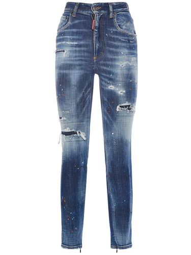 Jean Skinny Effet Usé Twiggy - DSQUARED2 - Modalova