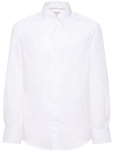 Chemise Boutonnée En Sergé De Coton - BRUNELLO CUCINELLI - Modalova