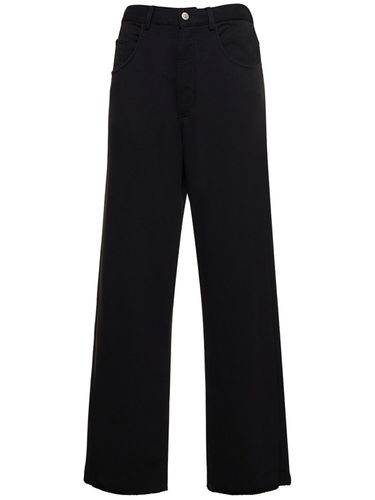 Pantalon Ample En Coton Mélangé Non Brossé - MM6 MAISON MARGIELA - Modalova