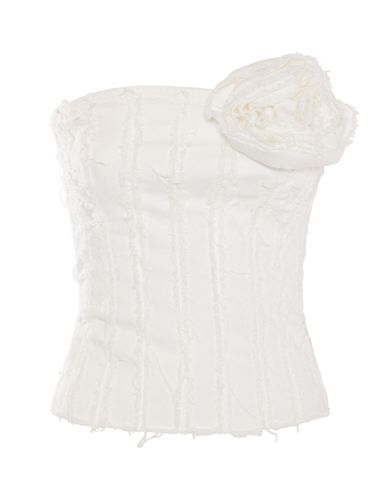 Bustier En Coton Avec Épingle Rose - BLUMARINE - Modalova