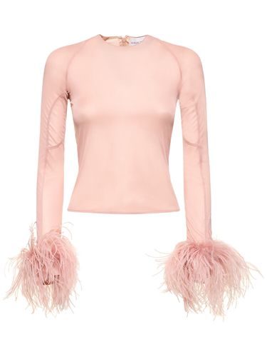 Crop Top En Jersey Et Plumes Alero - 16ARLINGTON - Modalova