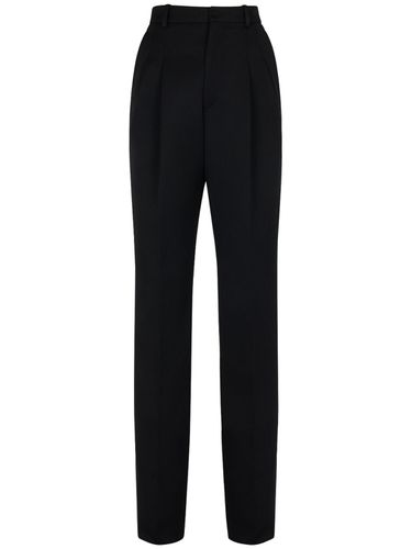 Pantalon En Laine Taille Haute - SAINT LAURENT - Modalova