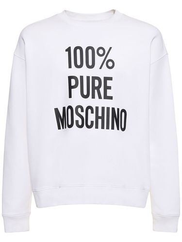 Sweat-shirt En Coton 100% Pure - MOSCHINO - Modalova