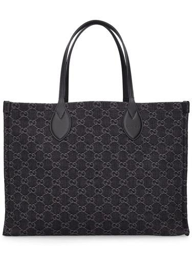 Sac Cabas Large Ophidia Gg Denim - GUCCI - Modalova