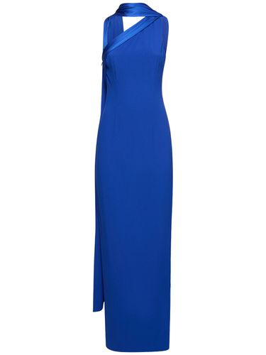 Robe Asymétrique En Crêpe Satinée - ROLAND MOURET - Modalova