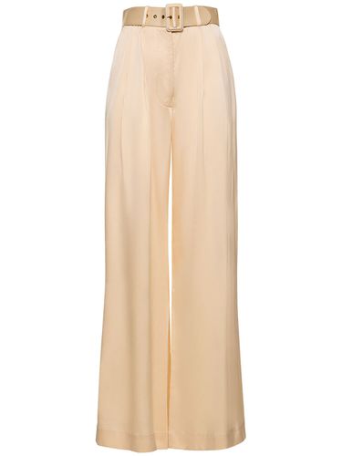 Pantalon En Satin De Soie - ZIMMERMANN - Modalova