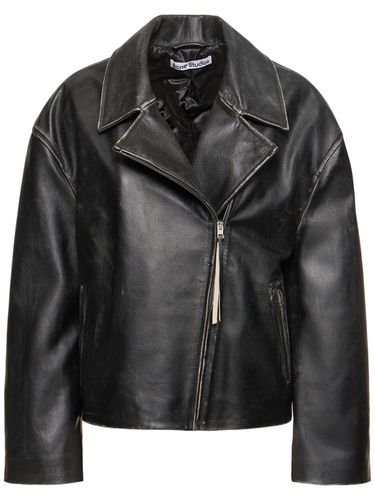 Veste De Motard En Cuir Lilket - ACNE STUDIOS - Modalova