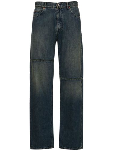 Jean Droit En Denim De Coton - MM6 MAISON MARGIELA - Modalova