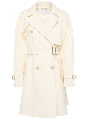 Trench-coat Court En Laine Et Soie Zagara - MAX MARA - Modalova