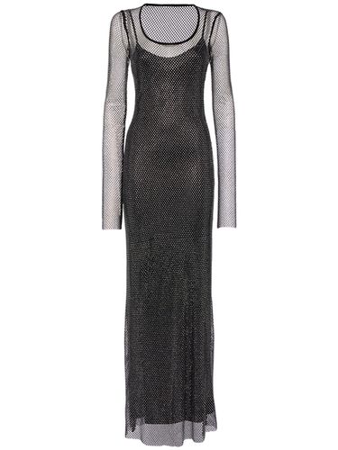 Robe Longue En Mesh Embelli - SPORTMAX - Modalova