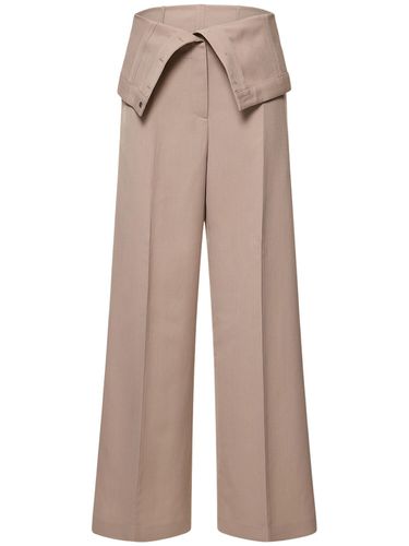 Pantalon Ample En Crêpe De Laine Mélangée - ACNE STUDIOS - Modalova