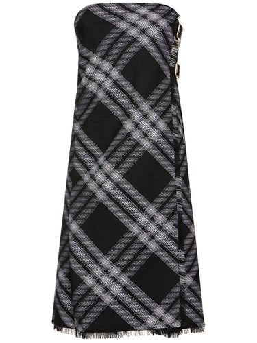 Robe Midi Sans Bretelles En Maille De Laine - BURBERRY - Modalova