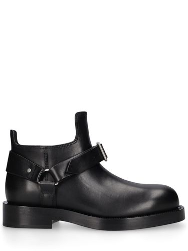 Bottines En Cuir Mf Saddle - BURBERRY - Modalova