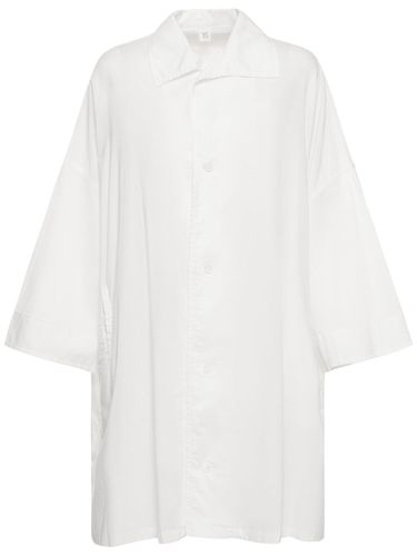 Chemise Longue Oversize En Sergé De Coton - YOHJI YAMAMOTO - Modalova