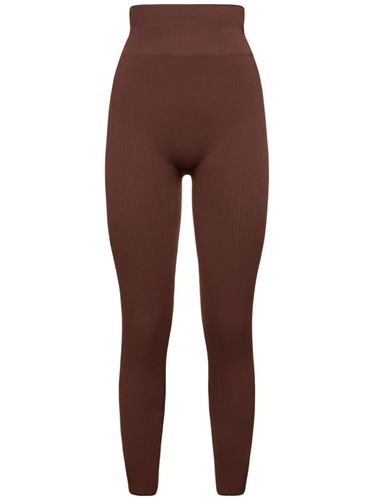 Legging En Jersey Côtelé Avec Étriers - ANDREADAMO - Modalova