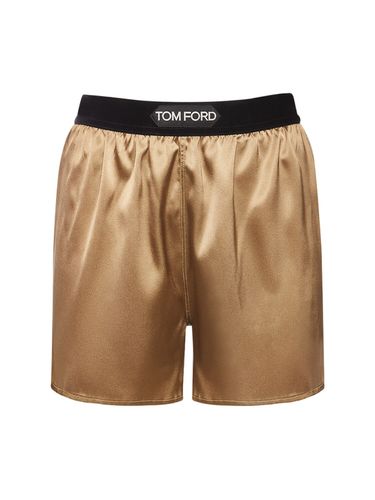 Short En Satin À Logo - TOM FORD - Modalova