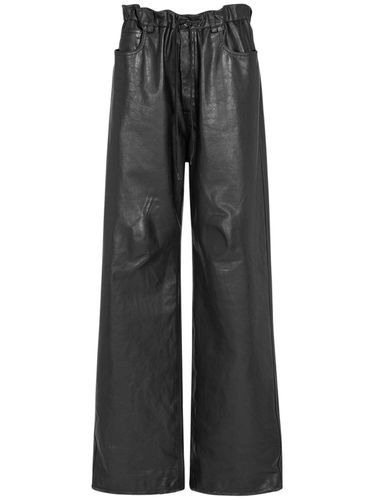 Pantalon Baggy Oversize En Cuir - BALENCIAGA - Modalova