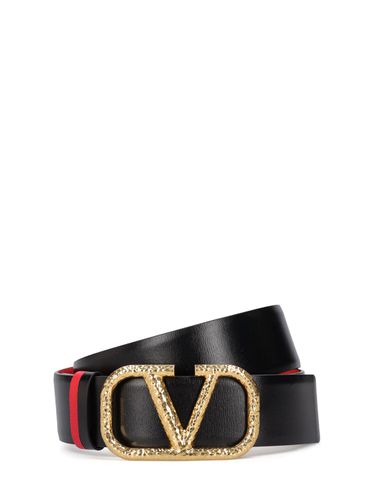 Ceinture Réversible En Cuir V Logo 40 Mm - VALENTINO GARAVANI - Modalova