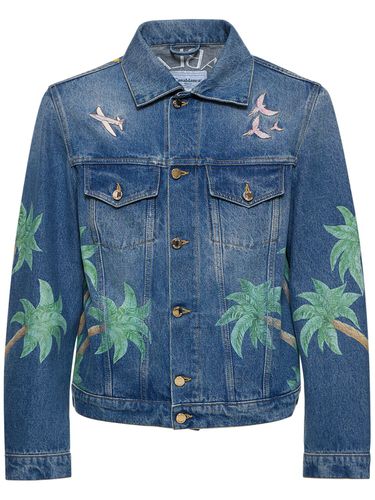 Veste En Denim Brodé Et Imprimé - CASABLANCA - Modalova