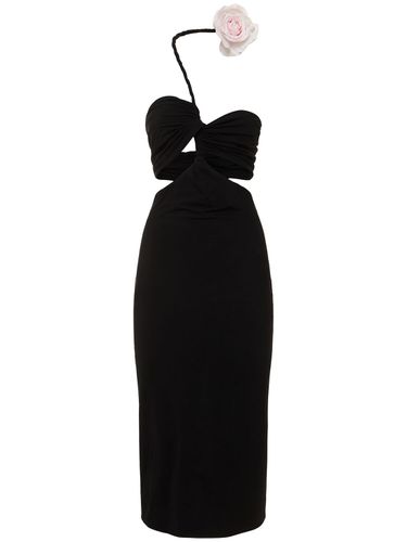 Robe Midi En Jersey Drapé Ajouré - MAGDA BUTRYM - Modalova