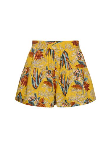 Short En Coton Imprimé Elsie - ULLA JOHNSON - Modalova