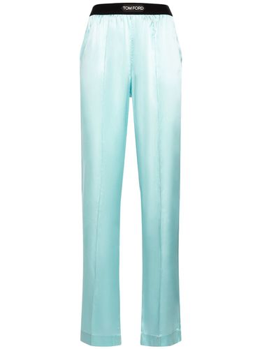 Pantalon De Pyjama En Satin De Soie - TOM FORD - Modalova