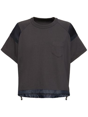 T-shirt En Jersey De Coton - SACAI - Modalova