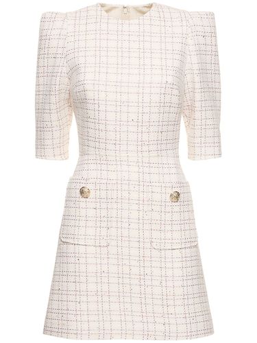 Robe Courte En Tweed Avec Poches - ELIE SAAB - Modalova