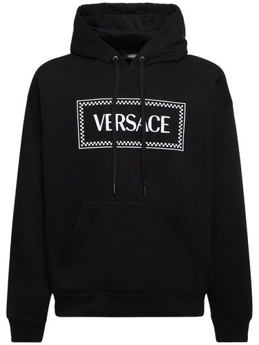 Sweat-shirt En Coton À Capuche - VERSACE - Modalova