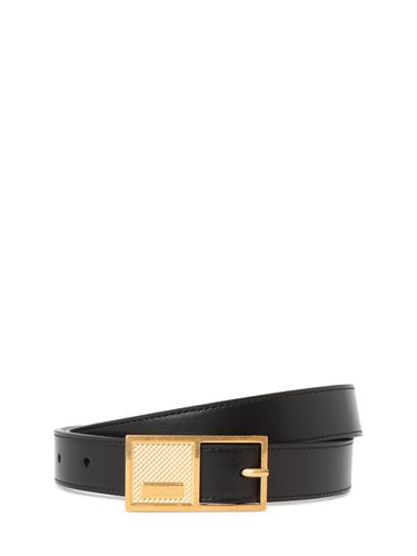 Ceinture En Cuir Signature 25 Mm - BALMAIN - Modalova