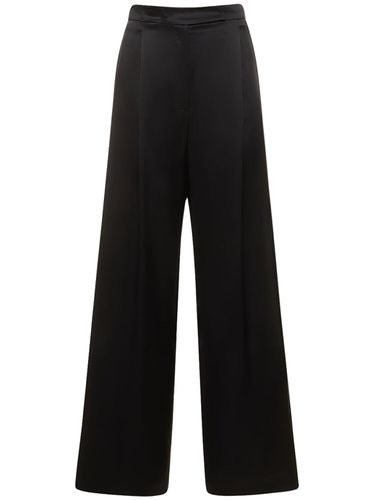 Pantalon Large En Satin De Soie Fiesta - MAX MARA - Modalova