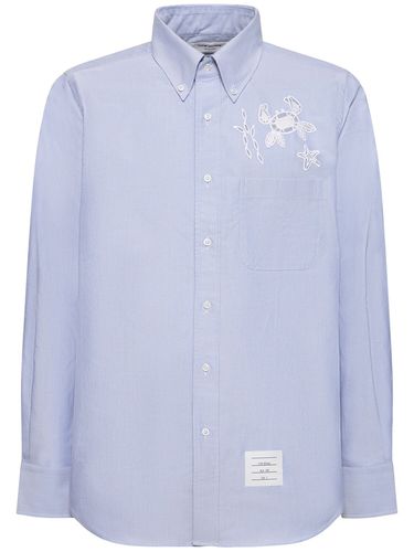 Chemise Droite Boutonnée - THOM BROWNE - Modalova