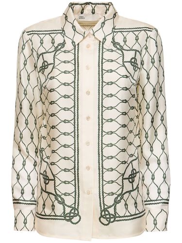 Chemise En Sergé De Soie Imprimée - TORY BURCH - Modalova