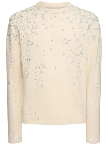 Pull-over En Maille De Coton Floral - AMIRI - Modalova