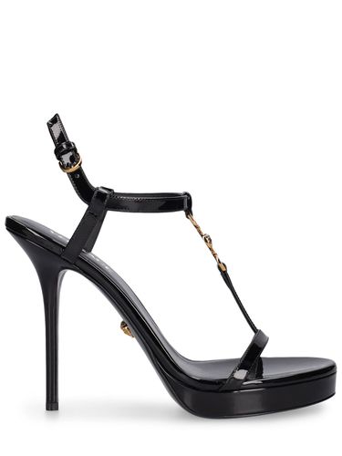 Sandales En Cuir Verni 115 Mm - VERSACE - Modalova