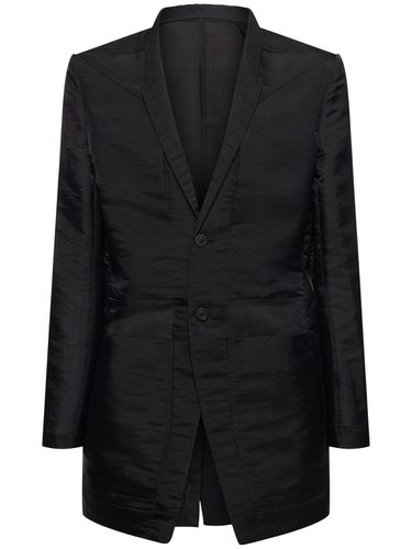 Veste En Soie Mélangée À Boutonnage Simple Lido - RICK OWENS - Modalova