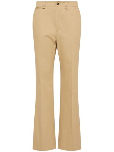 Pantalon En Drill De Coton - SAINT LAURENT - Modalova