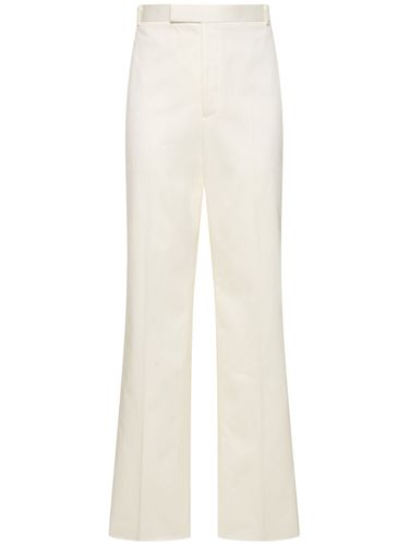 Pantalon Chino Droit Taille Mi-haute - THOM BROWNE - Modalova