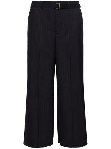 Pantalon À Rayures Chalk - SACAI - Modalova