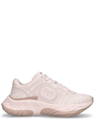 Sneakers En Cuir Gg Enlacés 65 Mm - GUCCI - Modalova