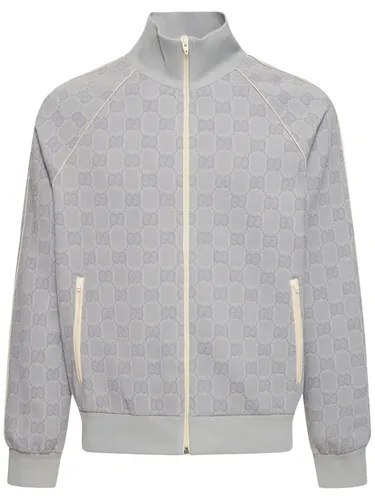 Veste Zippée En Nylon Détails Gg - GUCCI - Modalova