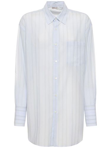 Chemise En Coton D’organza À Rayures - AURALEE - Modalova