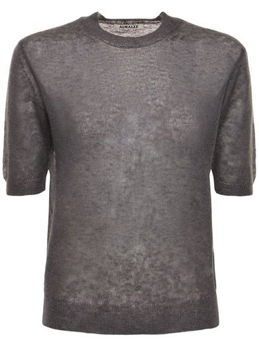 T-shirt En Maille De Laine Et Mohair - AURALEE - Modalova