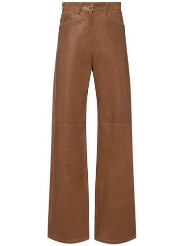 Pantalon Ample En Cuir - ETRO - Modalova