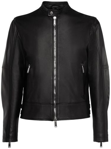 Veste De Motard En Cuir - DSQUARED2 - Modalova