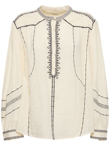 Chemise En Coton Brodé Pelson - MARANT ETOILE - Modalova